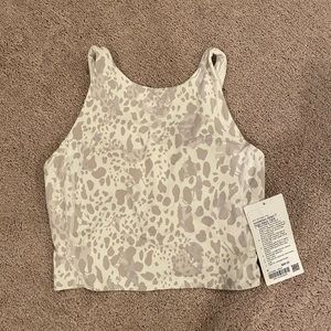 high neck align tank top